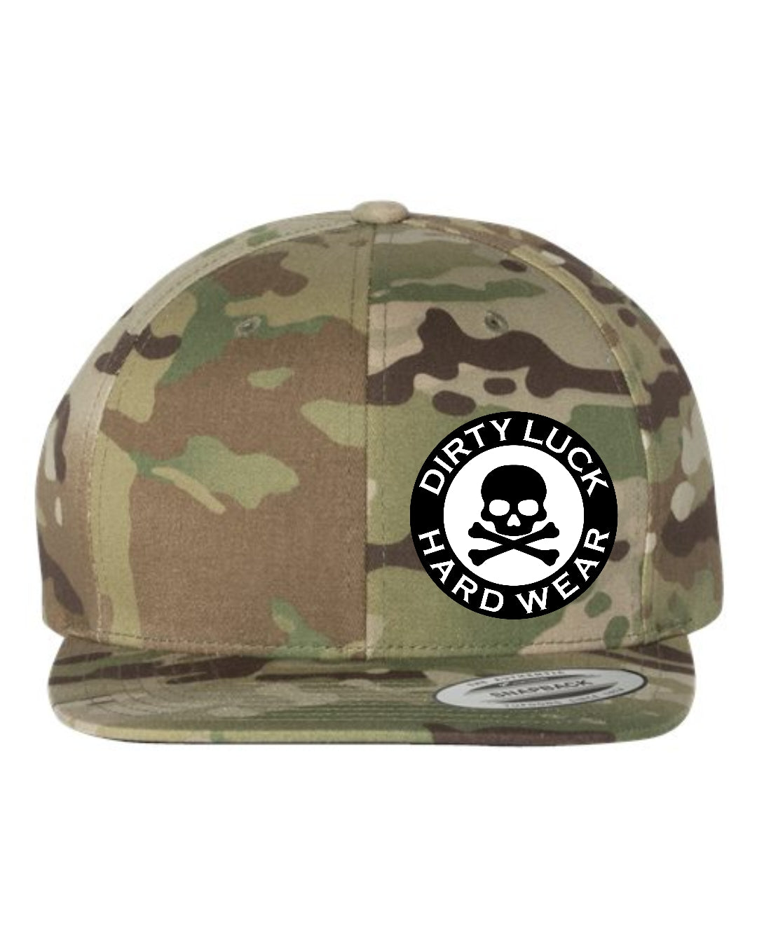 Dirty Luck Flatbill Camo Snapback